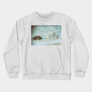 Mountain Cabin - Winter Scene Crewneck Sweatshirt